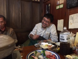 石巻で私の1番好きな居酒屋こころ。熊谷秋雄さんです